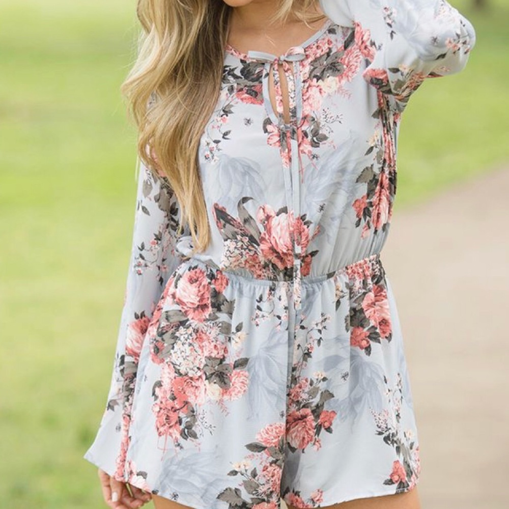 Elegant Inclinations Floral Romper